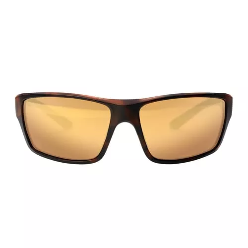 Magpul MAG1149-1-204-2030 Summit Eyewear Anti-Reflective, Polarized Polycarbonate Bronze Gold Mirror Lens with Tortoise Wraparound Frame for Adults