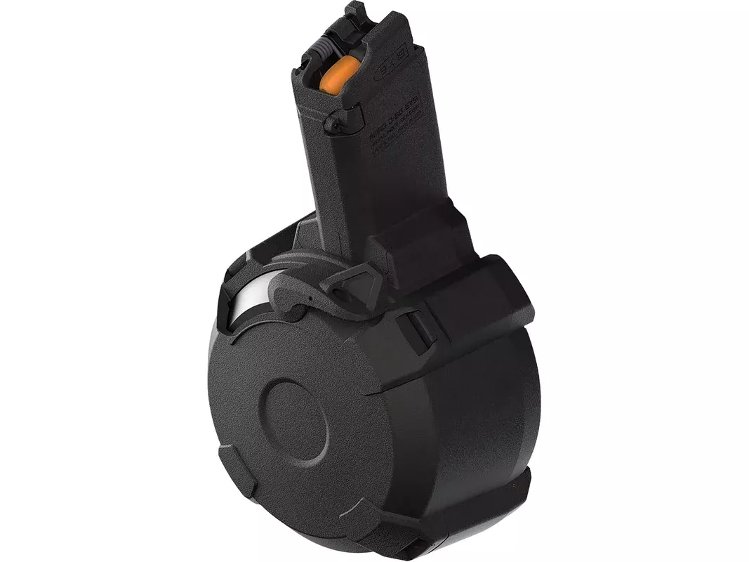 Magpul PMAG D-50 EV9 Drum Magazine for CZ Scorpion EVO 3 9mm 50-Round Polymer Black