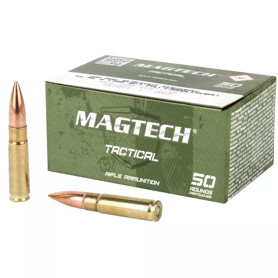 MAGTECH 300 Blackout 200 Grain FMJ Subsonic Ammunition - 50 Rounds/1000 Rounds