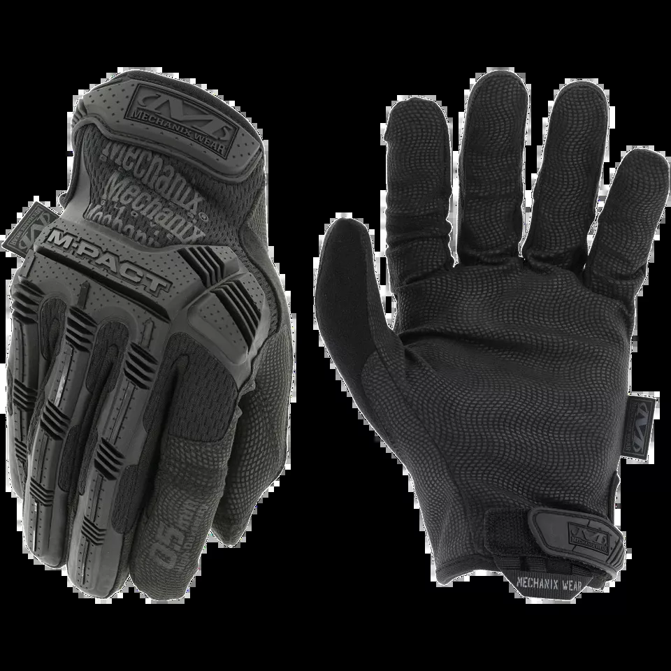 Mechanix Wear M-Pact Black Touchscreen Suede Gloves - Large