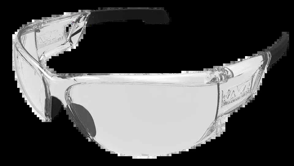 Mechanix Wear VNS10AABU Type-N Safety Glasses with Clear Anti-Scratch Lens and Black Frame