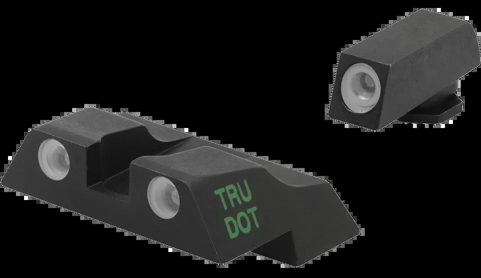 Meprolight Tru-Dot Sight Set for Glock 26/27 - Green/Orange Tritium, Black Frame