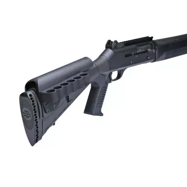 Mesa Tactical 6-Shell Side Saddle | 12 Gauge | Fits Urbino Riser | On-gun shotshell carriers | Black Finish | 90150