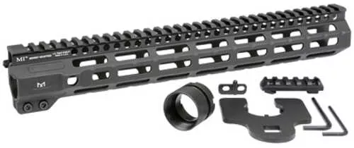 Midwest Industries Combat Rail Handguard Length MLOK Black AFALSEdized Finish Includes 5-Slot Polymer Section