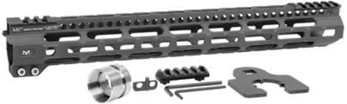 Midwest Industries MIULW15 Ultralight M-Lok Handguard AR-15 Black Hardcoat AFALSEdized 6061-T6 Aluminum 15"