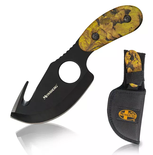 Mossberg Fixed Blade Knife, All in One Skinning Knife with Gut-Hook