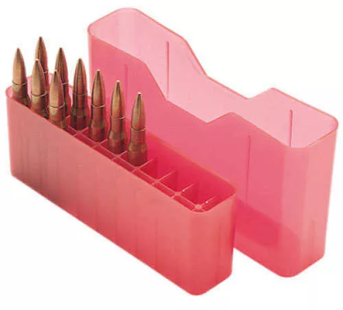 MTM Ammunition Box Medium Rifle 20-ROUNDS Slip Top Style CLRED