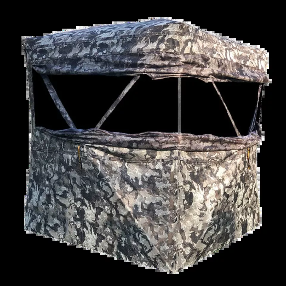Muddy MUDINFBLND2 2-Person Ground Blind in Veil Camo 600D Polyester