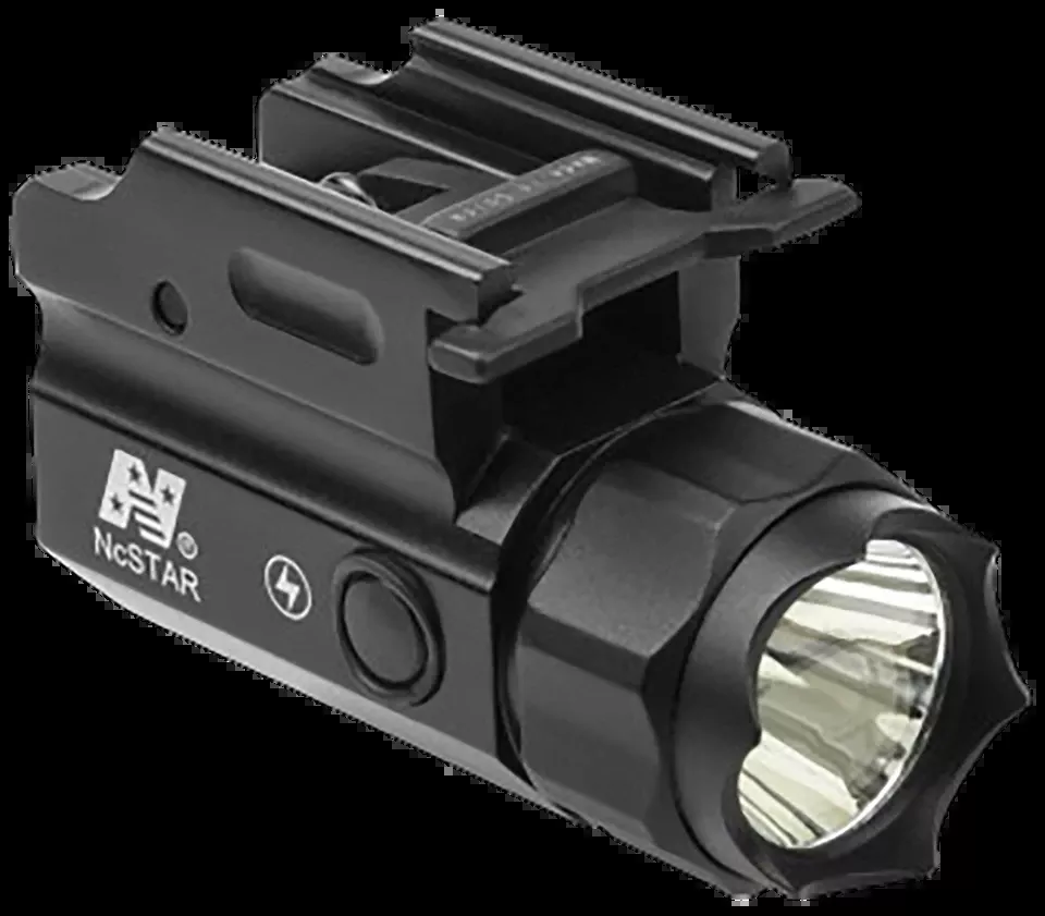NcStar ACQPTF Compact 150 Lumen LED Flashlight with Strobe and Quick Release - Black