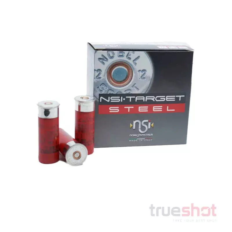 Nobel Sport – NSI Target Steel – 12 Gauge – #6 Shot – 2 3/4″ – 1 Oz – 1378 fps