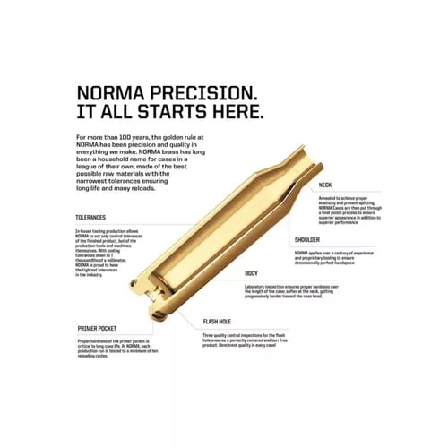 Norma Ammunition 20276661 Dedicated Components Reloading 300 Win Mag Brass