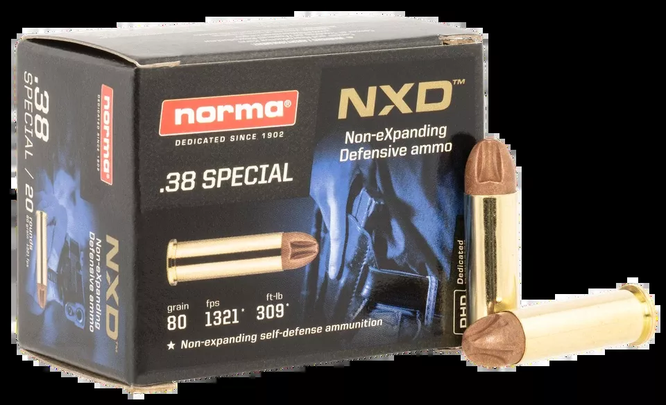 Norma Ammunition 38 Special Self Defense NXD 38gr - 20 Rounds per Box