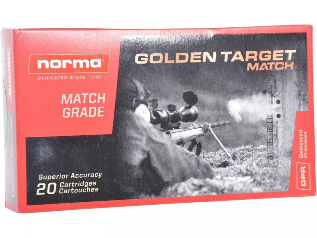 Norma Golden Target 6.5 Creedmoor Ammo 143 Grain Jacketed Hollow Point Box of 20