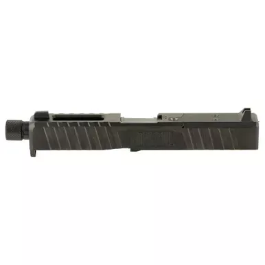 Noveske DM Slide | Barrel Threaded 1/2×28 | DLC Finish | Black | Direct Mount Optics Ready | For Glock 19 Gen 3 | Includes End Plate | Cover Plate w/Rear Sight | Front Sight 03002697