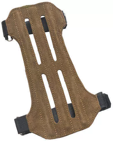 October Moutain Mountain Man 2 Strap Ventilated Leather Arm Guard Suede 57365