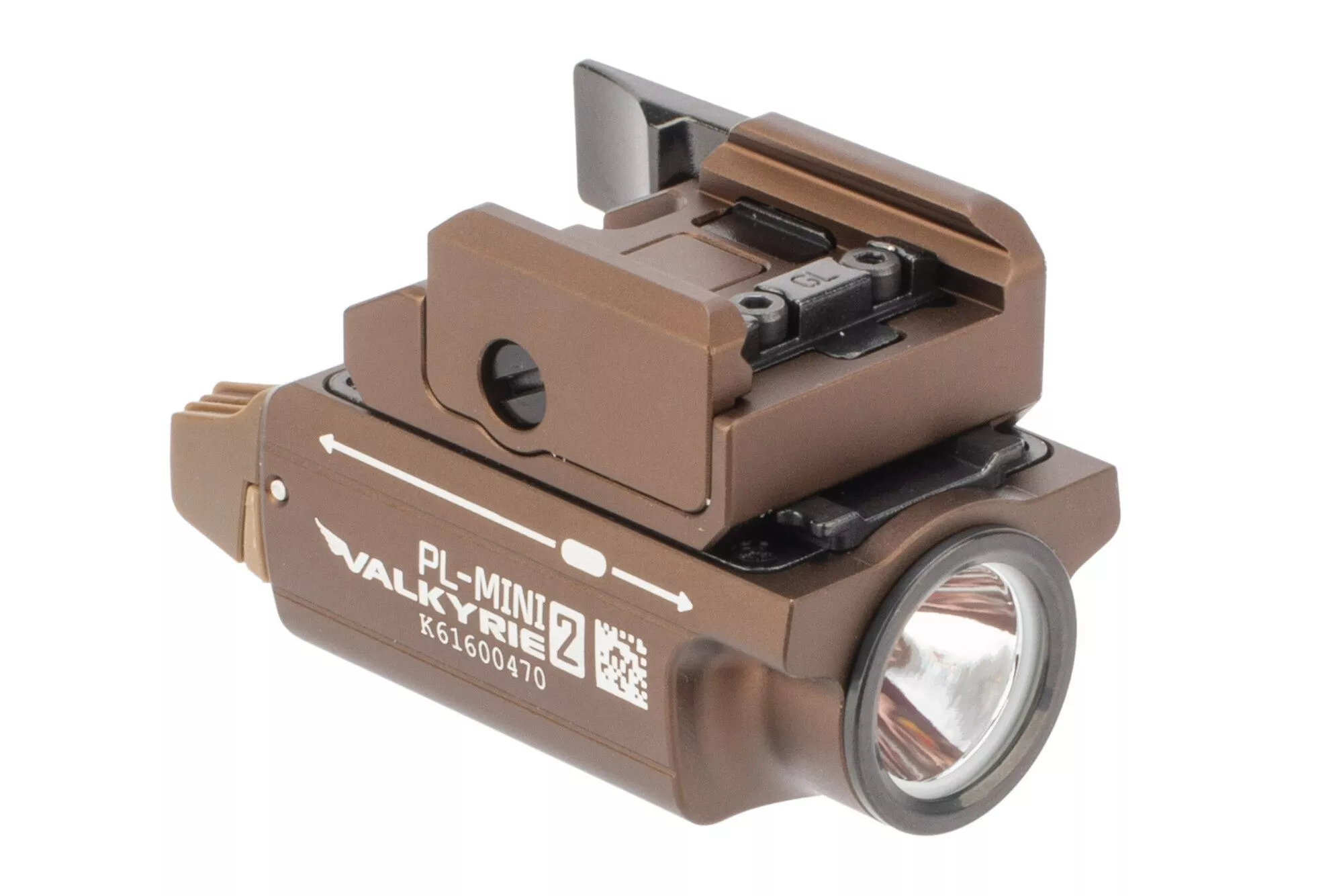 Olight PL-Mini 2 Valkyrie 600 Lumen Rechargeable Quick Release Ultra Compact Pistol Flashlight Tan