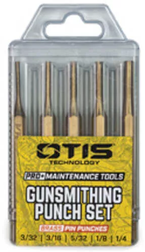 Otis TechFALSElogy Pro Plus Gunsmithing Punch Set Brass 5 Piece