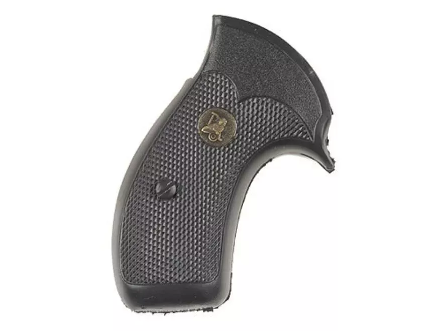 Pachmayr Compac Professional Grips for S&W K, L-Frame Round Butt Rubber Black