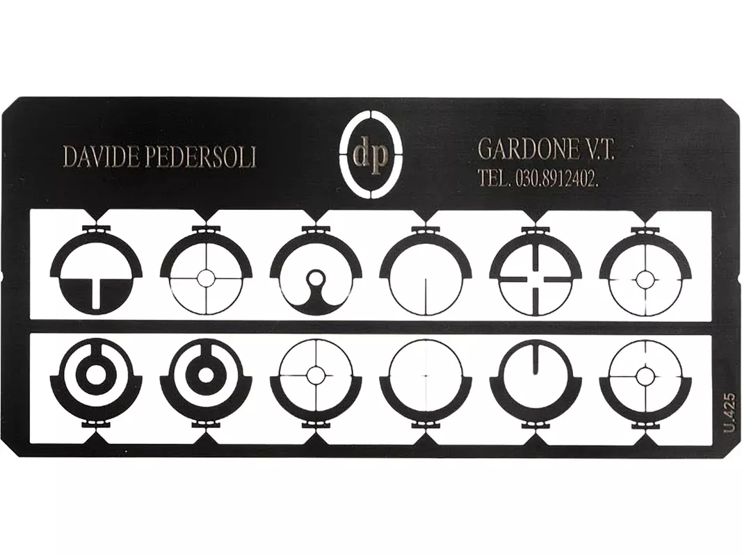 Pedersoli Tunnel Sight Insert Set 12 Count for Cartridge Firearms