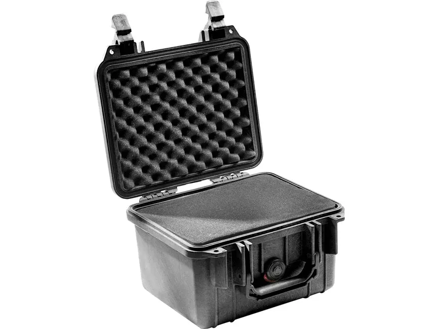 Pelican 1300 Protector Pistol Case with Foam Polypropylene Black