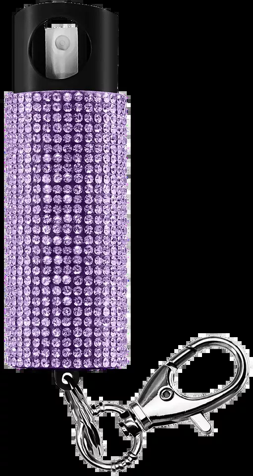 Pepper Spray Bling-It-On 18% OC/UV Dye with Keychain - Purple 0.50oz, 16ft Range by SKYLINE USA INC