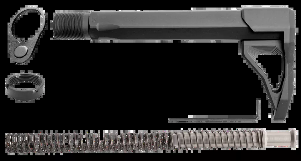 Phase 5 RMSA Rifle Mini Stock Assembly for AR15/AR10 - Black Aluminum