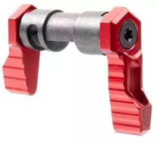 Phase 5 Weapon Systems Ambidextrous 90-Degree Safety Selector Red AFALSEdized Finish Levers are Machined from 6061-T6 Bille