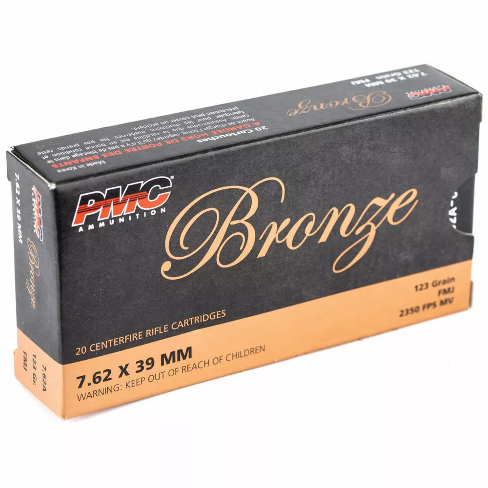 Pmc Bronze 7.62×39 123gr Full Metal Jacket 20 /500