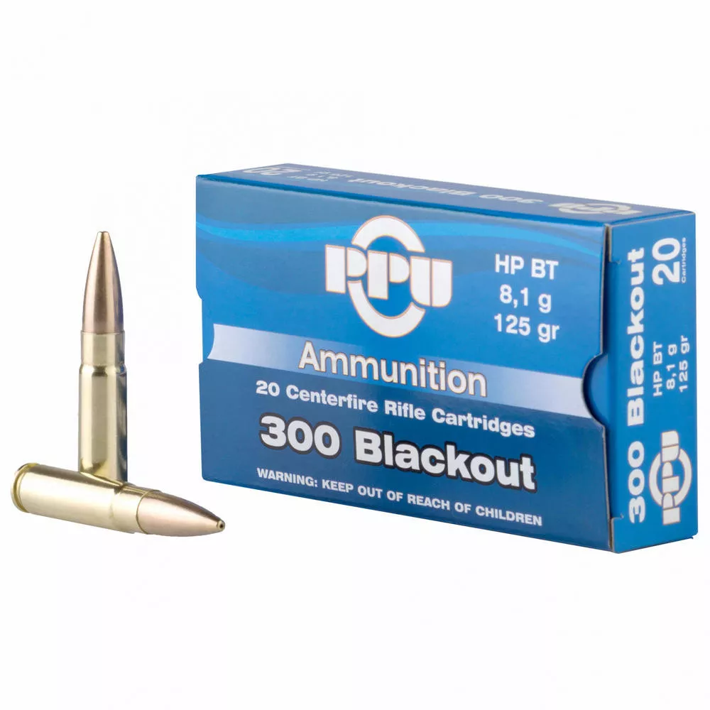 Ppu 300 Blackout Full Metal Jacket 125 Grain 20 /1000
