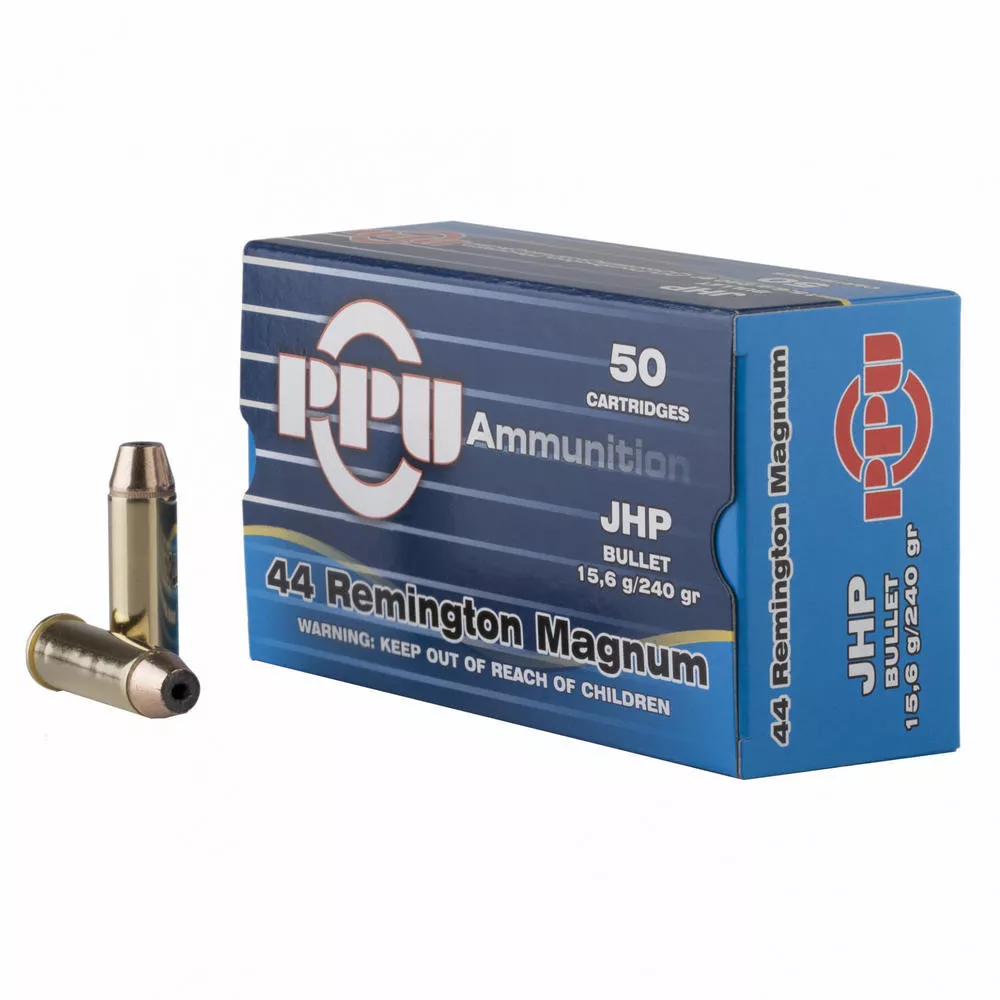 Ppu 44 Magnum Jacketed Hollow Point 240 Grain 50 /500