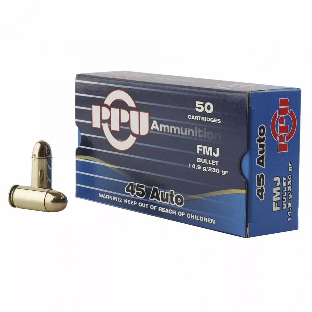 Ppu 45ACP Full Metal Jacket 230 Grain 50 /500