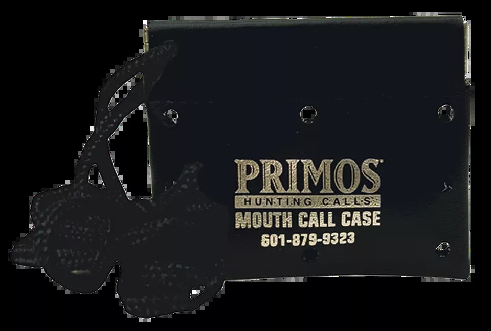 Primos 618 Mouth Call Case - Black, Holds 10 Calls