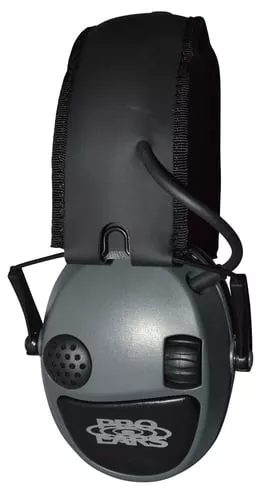 Pro Ears PESILVER Silver 22 Electronic Muff 22 dB Over the Head Gray/Black Adult 1 Pair
