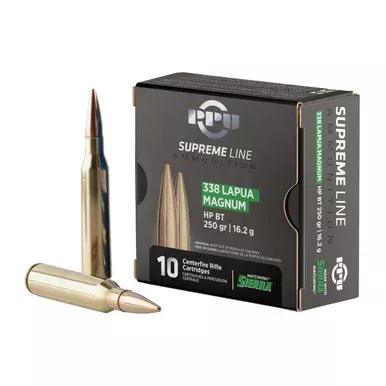 Prvi Partizan Supreme 338 Lapua Magnum Ammo 250 Grain Hollow Point Boat Tail 10 Rounds