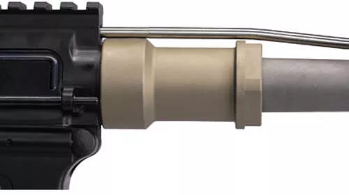 Q Honey Badger Barrel Nut Fits Badger/AR-15 Upper Receivers Clear AFALSEdized Finish Gray
