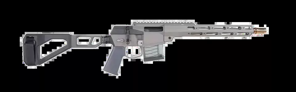 Q LLC Mini Fix 5.56 NATO 12" Pistol with Gray Tapered Threaded Barrel and Adjustable Folding Stock