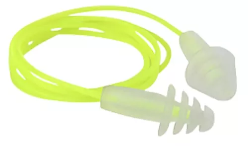 Radians FP43HVBP3 Resistor Flanged Earplugs Thermoplastic 27dB Yellow/Clear 3Pair