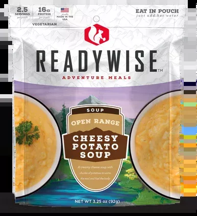 ReadyWise RW05010 Open Range Cheesy Potato Soup 2.5 Servings