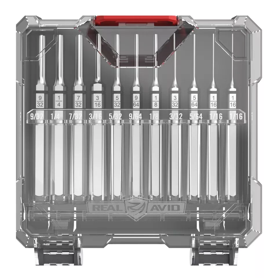 REAL AVID ACCU-PUNCH 11-Piece Roll Pin Tool Set