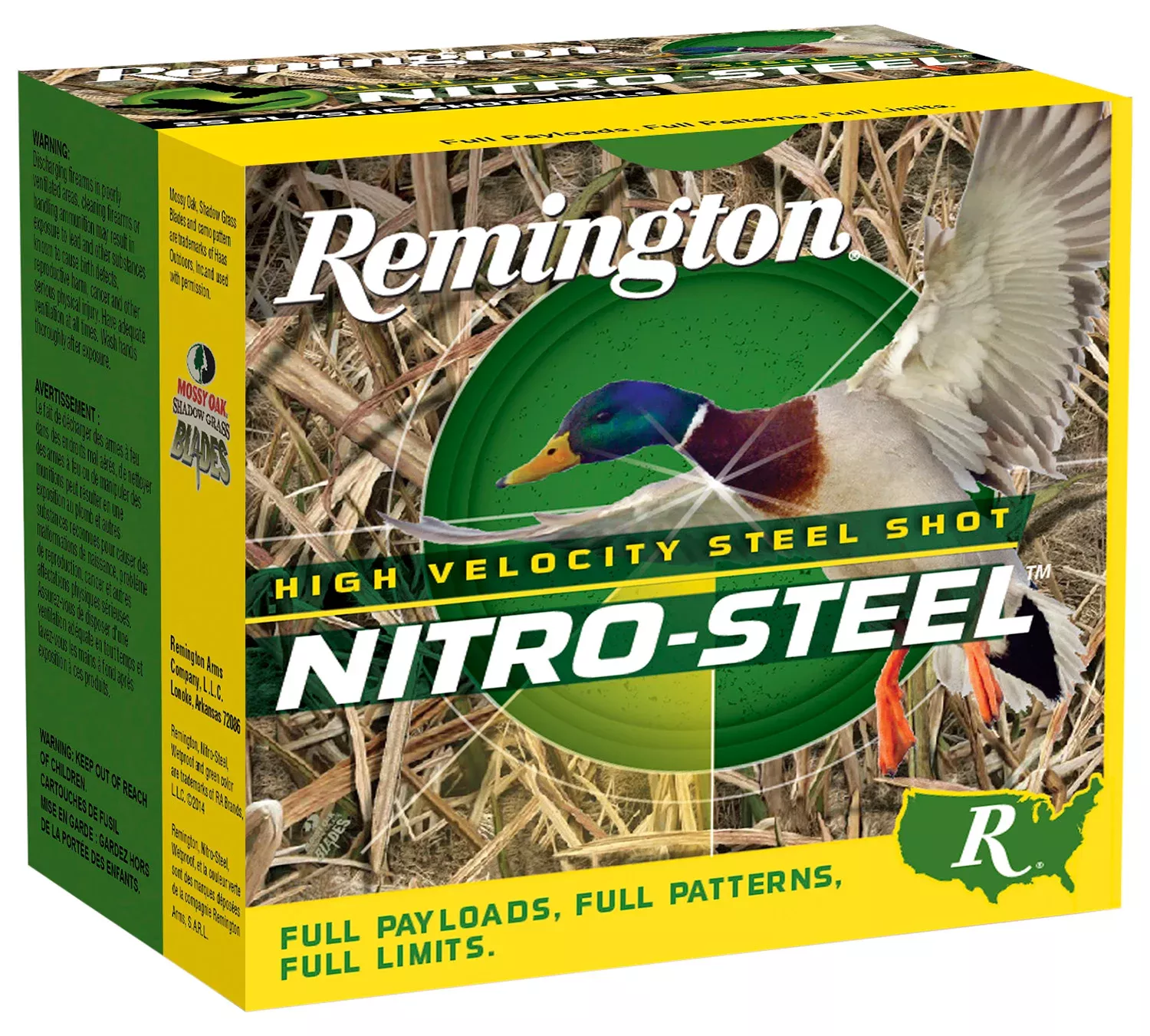 Remington Ammunition 20654 Nitro-Steel High Velocity 12Gauge 2.75″ 1 1/4oz 2Shot 25 Per Box/10 Case