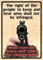 Right to Keep and Bear Arms: River's Edge Sign 12"x17"