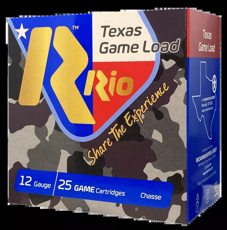 Rio Ammunition Texas Game Load 12 Gauge High Velocity 7.5 Shot 25/Box