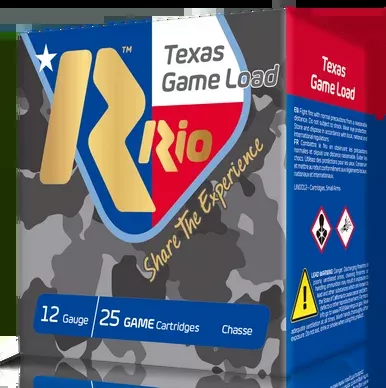 Rio Texas Game Load 12 Gauge Ammo 2-3/4″ #6 Shot 1-1/4 oz Box of 25