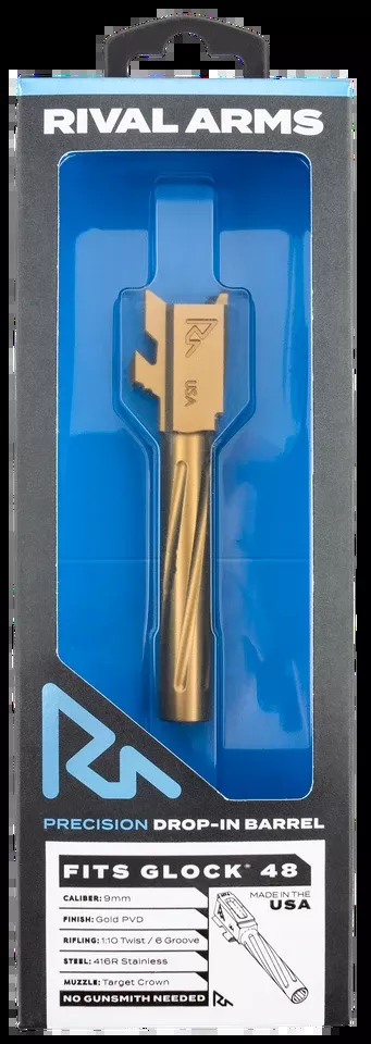 Rival Arms Precision V1 9mm Gold Barrel for Glock 48