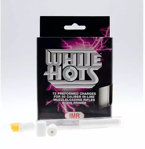 Ron Shirk Shooter Supply Hodgdon White Hots Preformed Charges .50 Caliber 50 Grains 72/Pk.