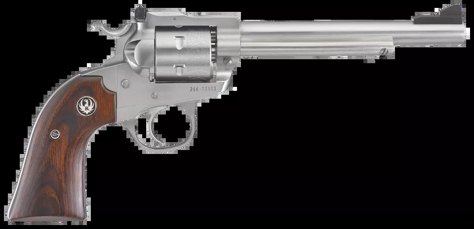 Ruger 0680 Blackhawk Sports South Exclusive .22 LR Revolver with 6.5" Stainless Steel Barrel and Bisley Hardwood Grip