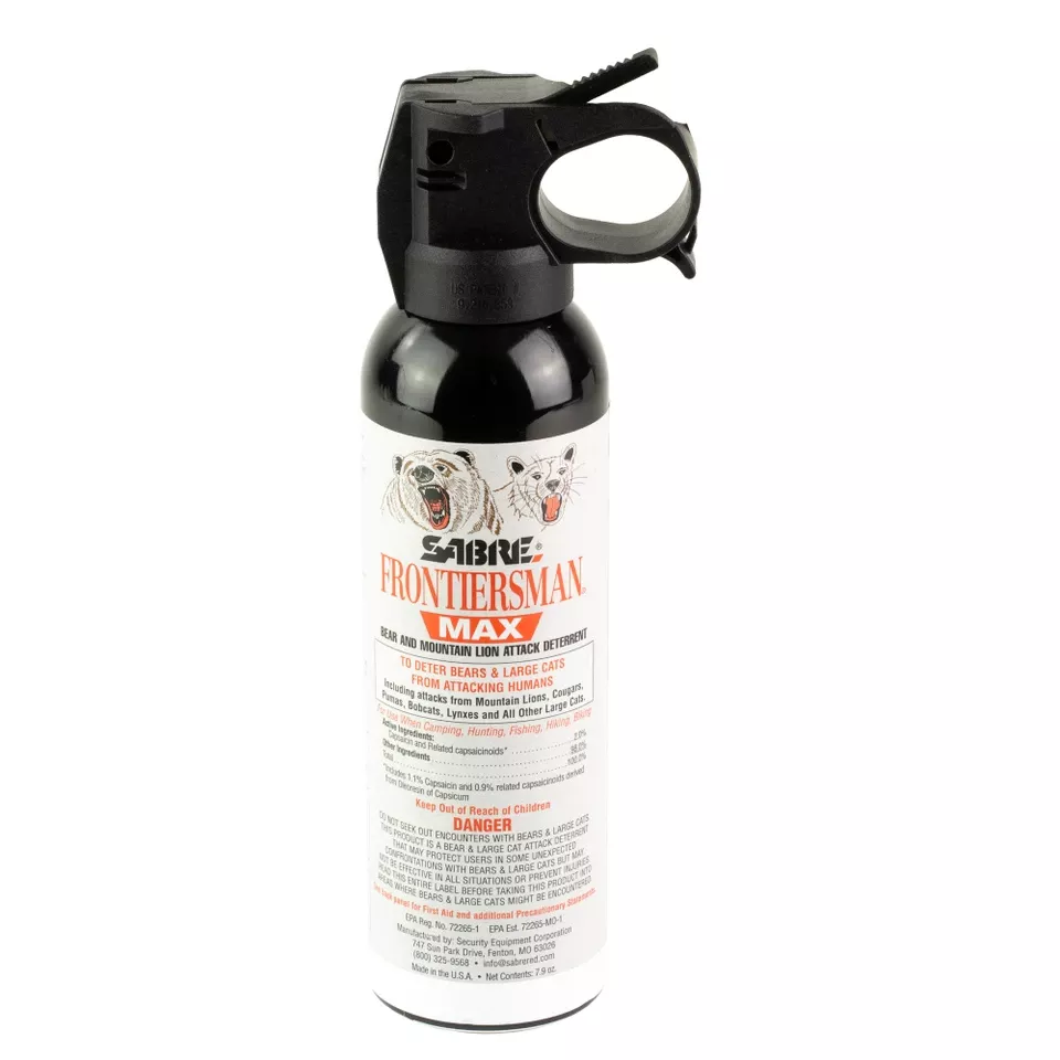 SABRE 7.9oz Bear and Mountain Lion Defense Spray - Black