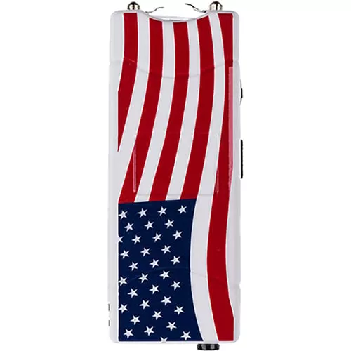 Sabre S1007USA Stun Gun/Flashlight w/Holster USA Patriotic Design 2.76 uC Pain Rating