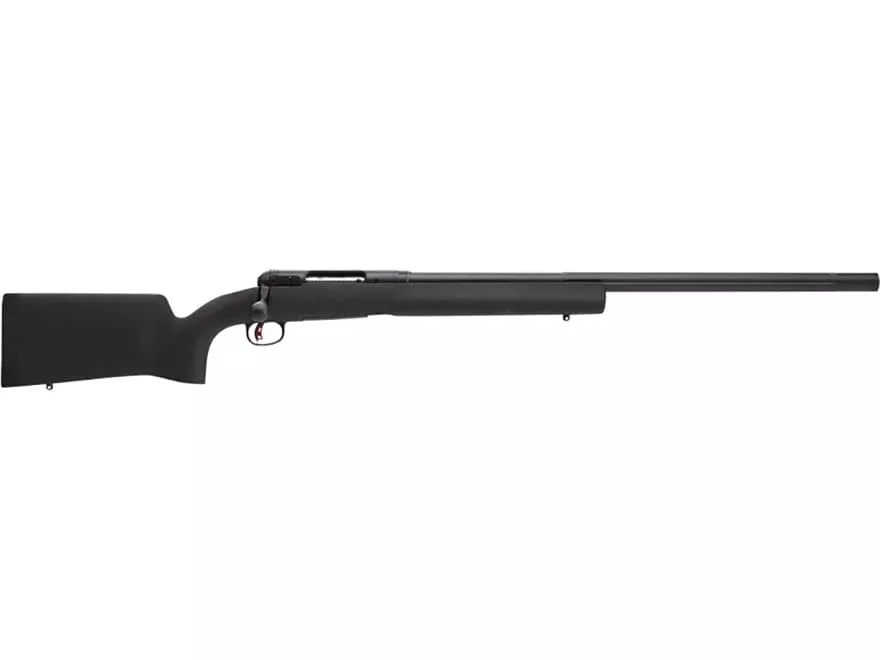 Savage Arms 12 Long Range Precision Bolt Action Rifle 6.5 Creedmoor 26″ Fluted Black Barrel Black Frame Black Field Stock