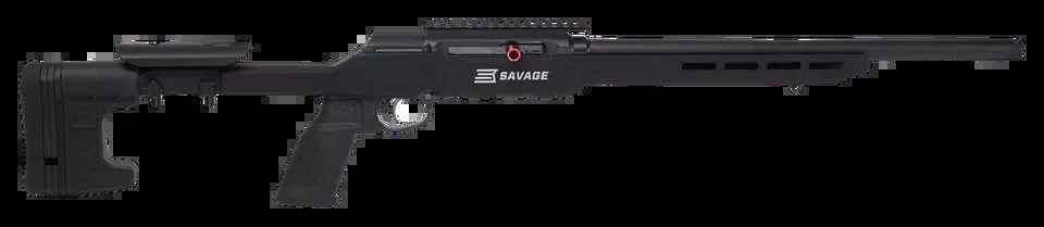Savage Arms A22 Precision Semi-Auto .22 LR Rifle with Adjustable Chassis and Matte Black Finish